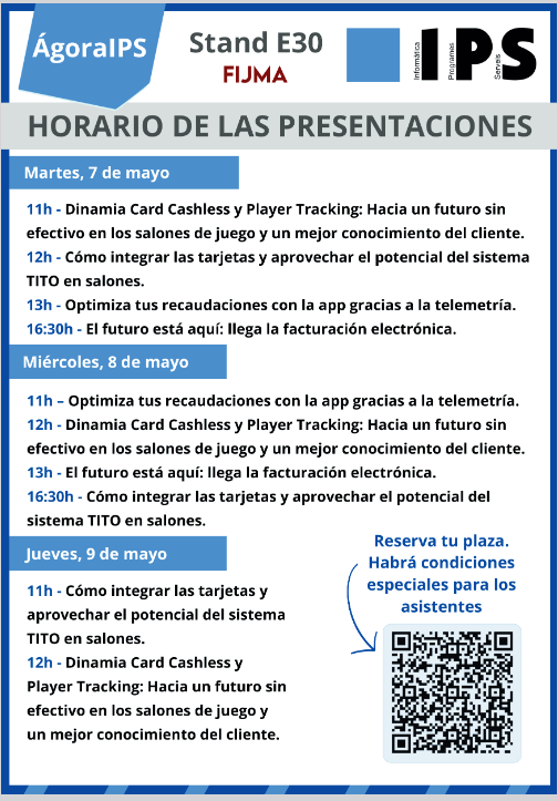  IPS: Demostraciones Prácticas en FIJMA 2024 VER HORARIOS - VÍDEOS