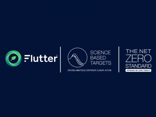Flutter se compromete a alcanzar emisiones netas cero para 2035