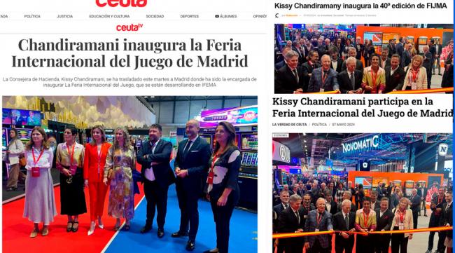 Gran Cobertura de la prensa Ceutí en la participación de la Ciudad Autónoma en FIJMA