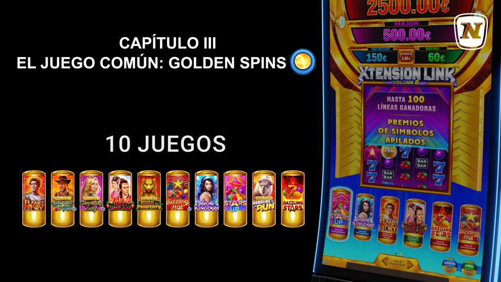 NOVOMATIC Spain presenta el electrizante episodio de XTENSION LINK VOLUME 2: Golden Spins ¡AQUÍ ESTÁ EL VÍDEO!