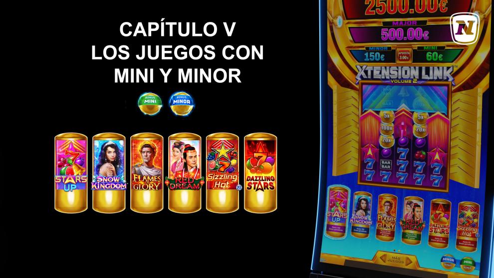 XTENSION LINK VOLUME 2 CAPÍTULO V: LOS JUEGOS CON MINI Y MINOR NOVOMATIC SPAIN VÍDEO