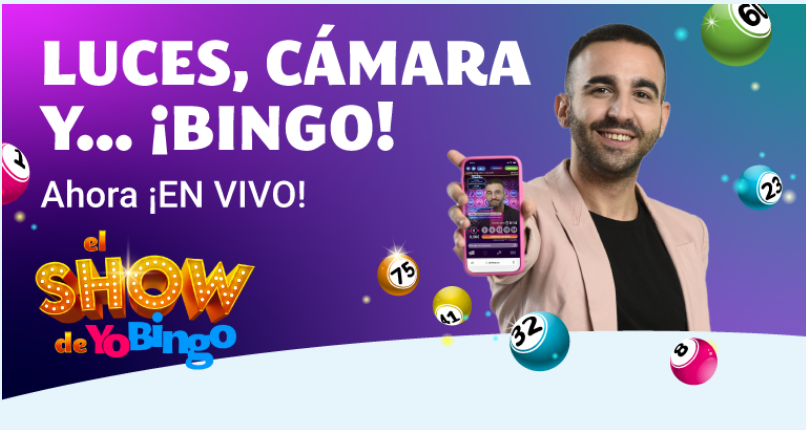 YoBingo presenta su Nuevo Show de Bingo en Streaming con Presentador en Directo
 