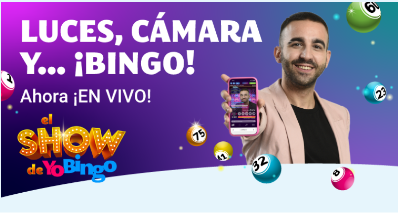 YoBingo presenta su Nuevo Show de Bingo en Streaming con Presentador en Directo