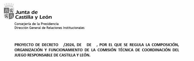 JUEGO RESPONSABLE, CASTILLA Y LEÓN