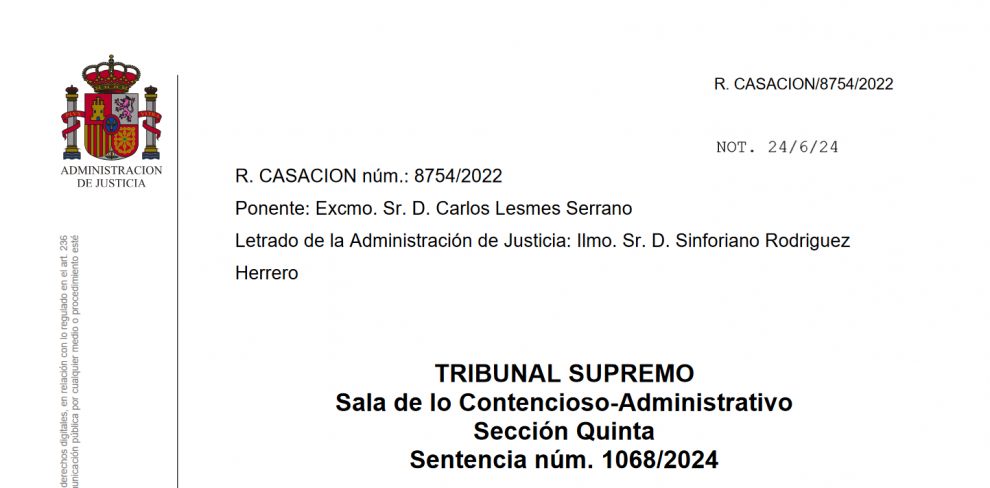 PUBLICAMOS LA SENTENCIA del Tribunal Supremo que desestima el recurso de casación de AESCAM contra el Ayuntamiento de Talavera de la Reina