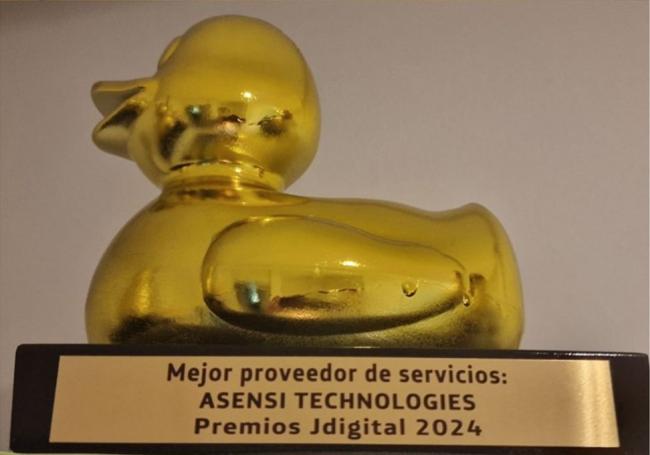 Asensi Technologies brilla con el Pato de Oro en los Premios Jdigital 2024