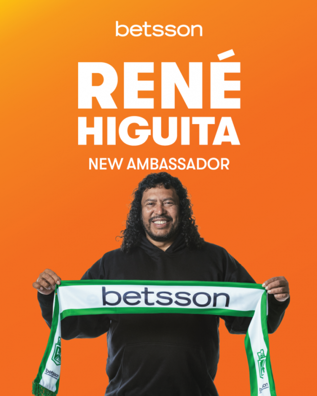 Betsson ficha al legendario Escorpión René Higuita como Embajador de Marca para COLOMBIA
NO SE PIERDAN EL VÍDEO
