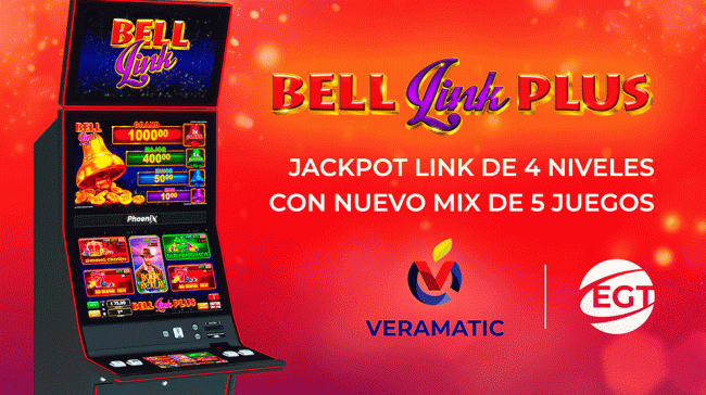 El Grupo VERAMATIC lleva Bell Link Plus de EGT a 20 salas