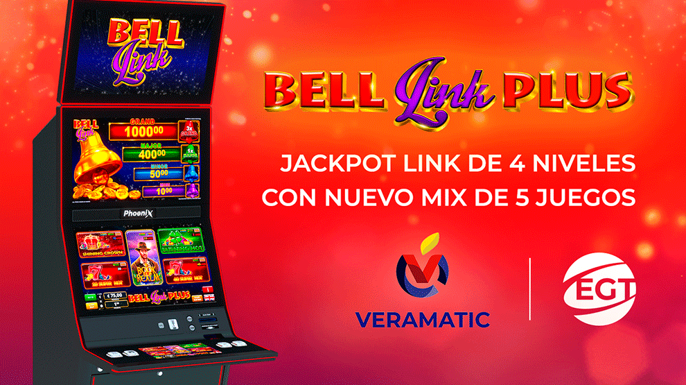 El Grupo VERAMATIC lleva Bell Link Plus de EGT a 20 salas