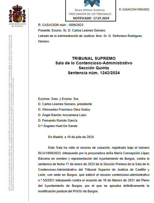 El Tribunal Supremo anula la modificación urbanística del Ayuntamiento de Burgos que restringía locales de juego privados