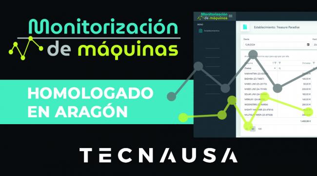 HOMOLOGADO EN ARAGÓN EL SISTEMA DE MONITORIZACIÓN DE MÁQUINAS DE TECNAUSA
