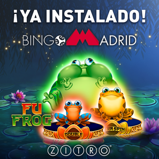 LOS CLIENTES DEL BINGO MADRID YA DISFRUTAN DE FU FROG DE ZITRO