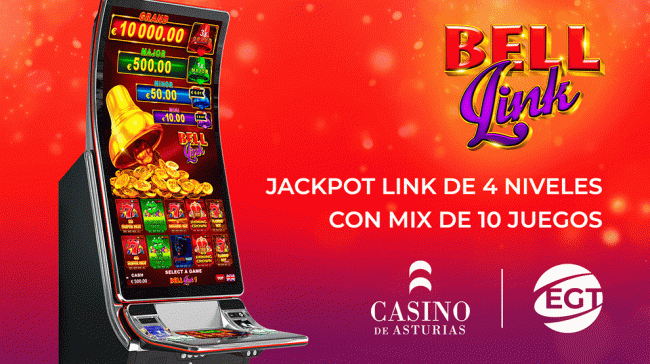 Los jugadores de Gijón ya pueden disfrutar de Bell Link: El jackpot progresivo que arrasa