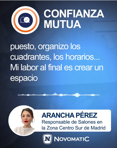 NOVOMATIC Spain publica el segundo Mini-PNOVOMATIC Spain publica el segundo Mini-Podcast: Arancha Pérez habla sobre Gestión y Valores Corporativos ESCUCHAR EL PODCASTodcast: Arancha Pérez habla sobre Gestión y Valores Corporativos ESCUCHAR EL PODCAST