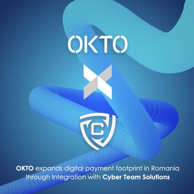 OKTO amplía su huella de pagos digitales en Rumanía a través de la integración con Cyber Team Solutions