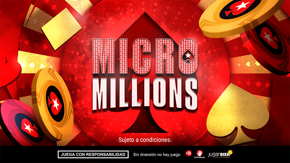 POKERSTARS ANUNCIA LA SERIE MICROMILLIONS PARA EL SUR DE EUROPA CON 1.000.000 € GARANTIZADOS