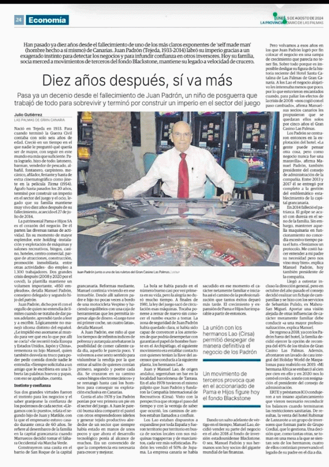 Diez años sin Juan Padrón: su legado perdura