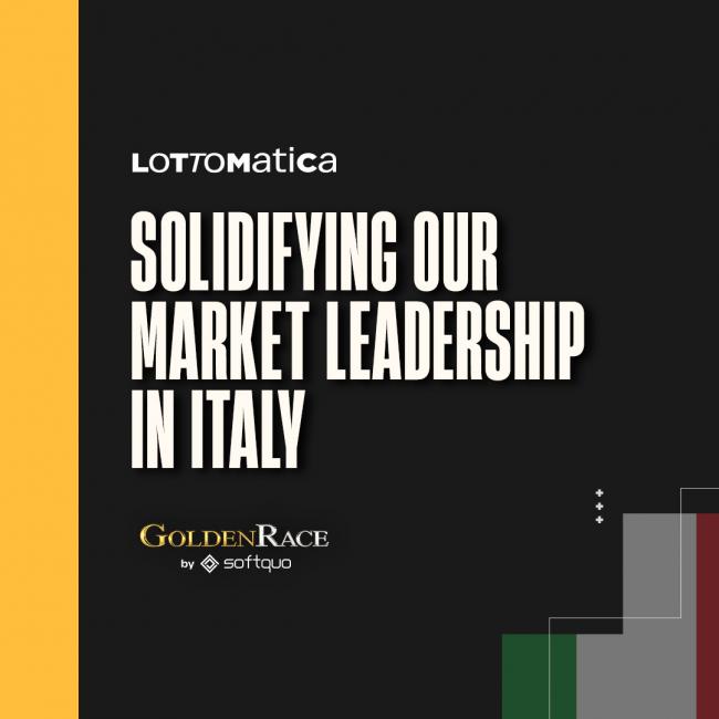 GoldenRace solidifies market leadership in Italy with Lottomatica