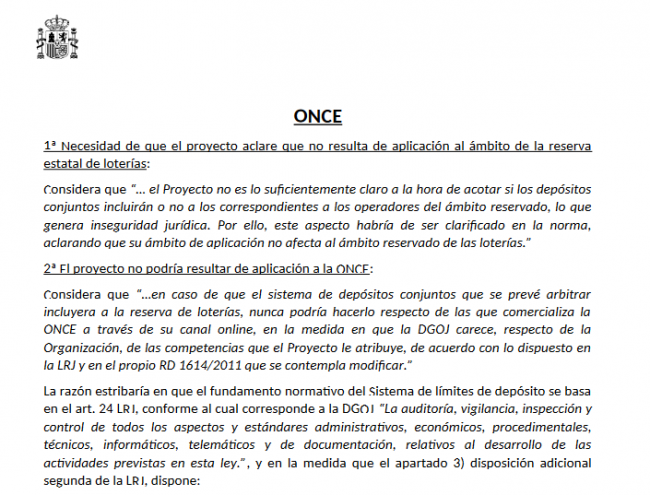 Alegaciones sobre el nuevo sistema de límites conjuntos en el juego online