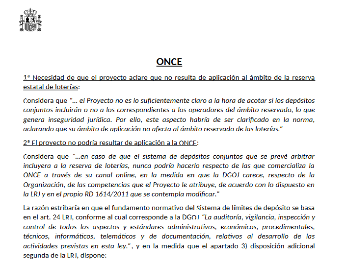 Alegaciones sobre el nuevo sistema de límites conjuntos en el juego online