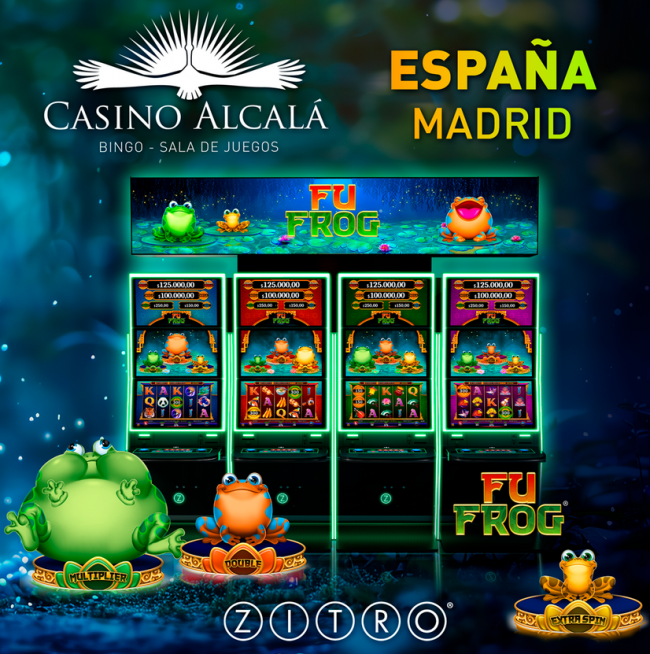 El exitoso juego de Zitro, Fu Frog, debuta en Bingo Casino Alcalá