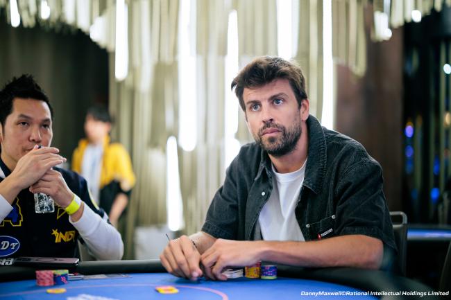 Gerrard Piqué jugando el €25,000 NL Hold'em - Unlimited Re-Entry