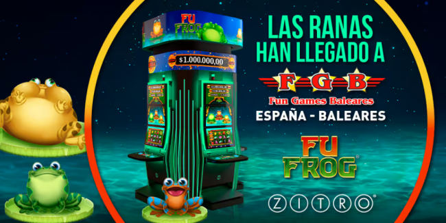 Las ranitas de Fu Frog saltan en los Salones Fun Games Baleares