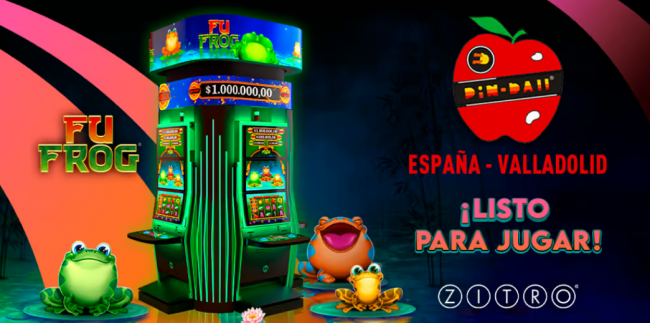 Las famosas ranas de Fu Frog llegan a Valladolid en los salones Pinball.