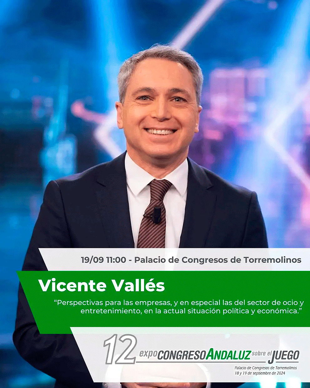 ADELANTO | PRIMICIA Vicente Vallés, PONENTE de Honor en el XII Expo Congreso Andaluz