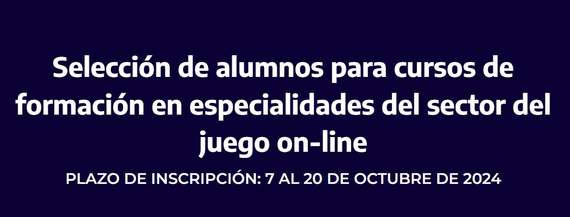 Se Abre el Plazo de Solicitud para Cursos de Formación en Especialidades del Juego Online en Ceuta
