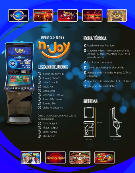 Ficha técnica de N-Joy Cash: Innovación de Carfama en el juego