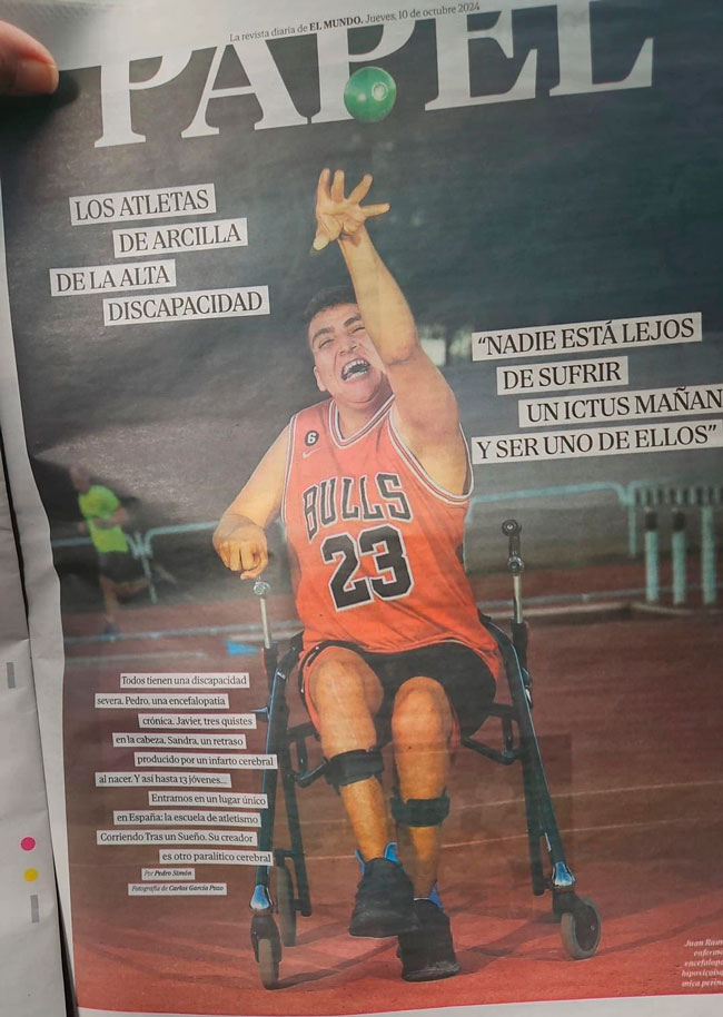 Admiral protagoniza la portada de El Mundo con su apoyo a la inclusión deportiva