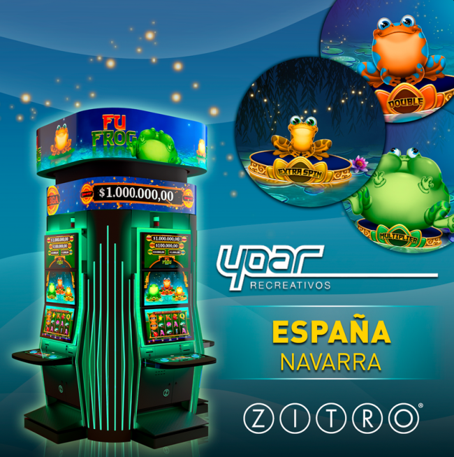Fu Frog de Zitro llega a Recreativos Yoar en Navarra