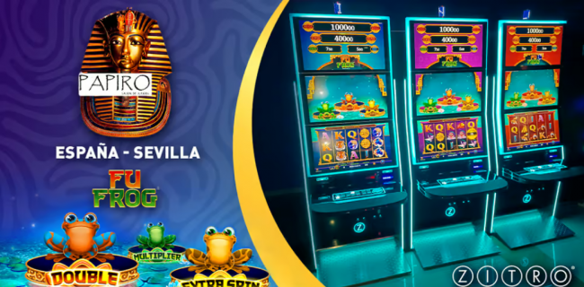 Fu Frog salta a la fama en Sevilla: El juego de las ranas conquista el salón Papiro