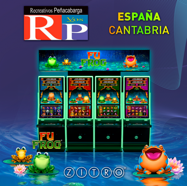 Fu Frog salta a las salas de Recreativos Peñacabarga en Cantabria