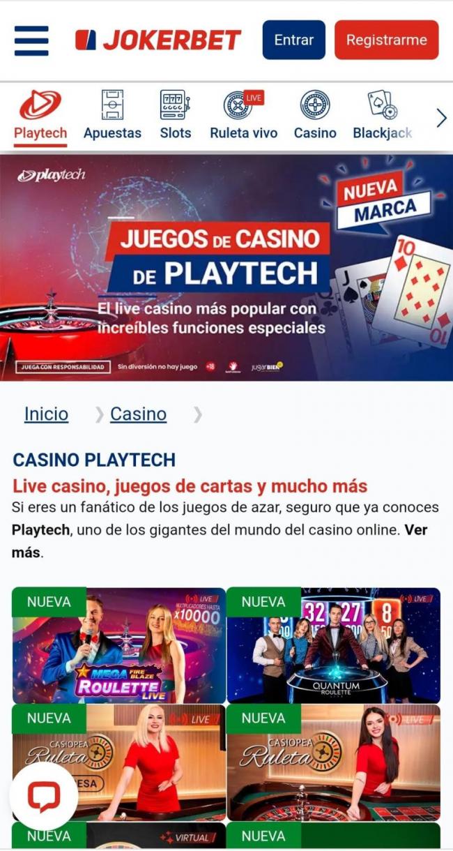 JOKERBET Amplía su Catálogo con la Incorporación de Playtech