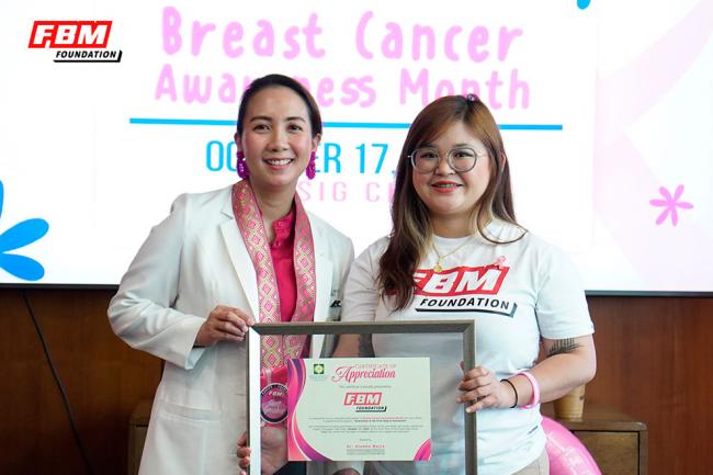 La FBM Foundation organiza un programa de concienciación sobre el cáncer de mama para fomentar las prácticas de prevención.