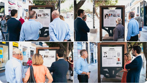 Manuel Lao en la nueva exposición del Paseo de Almería que celebra la historia empresarial
