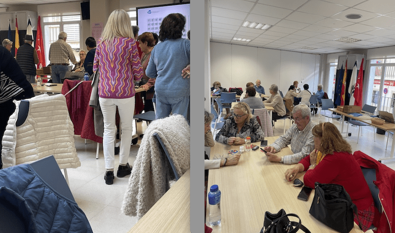 El Bingo del Centro de Mayores Reina Sofía de Majadahonda (Madrid) ofrece premios de 12 y 26 Euros en su reapertura