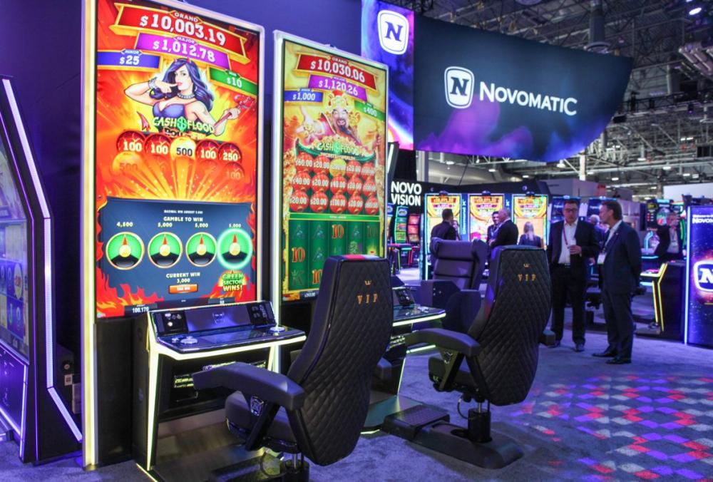 NOVOMATIC unveils a diverse portfolio at G2E 2024, featuring the V.I.P. X™, DIAMOND X™ series, and the expansive THUNDER CASH™ GOLD progressive family.