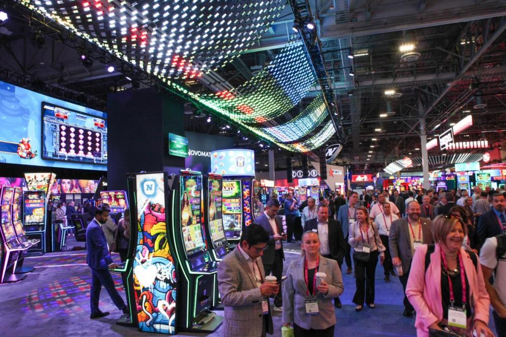 NOVOMATIC unveils a diverse portfolio at G2E 2024, featuring the V.I.P. X™, DIAMOND X™ series, and the expansive THUNDER CASH™ GOLD progressive family.