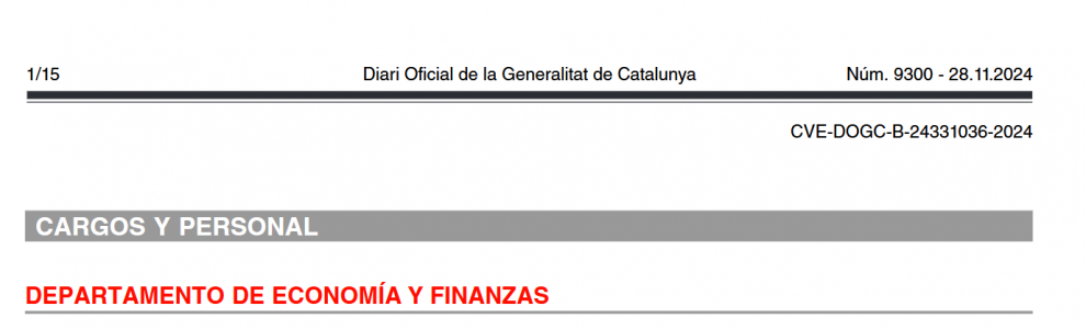 Convocatoria para cubrir tres puestos singulares en la Dirección General de Tributos y Juego en la Generalitat catalana