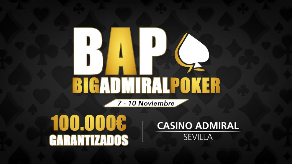 El Big Admiral Póker, con 100.000 € en premios garantizados, se convierte en un torneo con carácter benéfico para ayudar a los afectados por la DANA