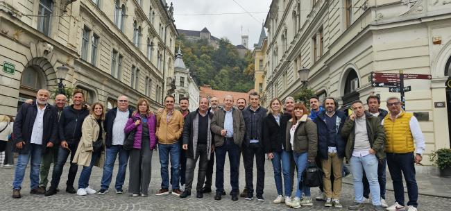 Grupo Covimatic y sus clientes visitan la fábrica de Interblock en Liubliana