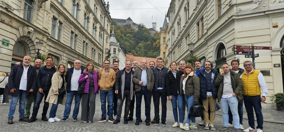 El Grupo Covimatic y sus clientes visitan la fábrica de Interblock en Liubliana