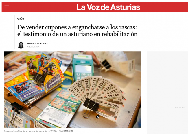 Vendedores de la ONCE denuncian adicción a los rascas: 