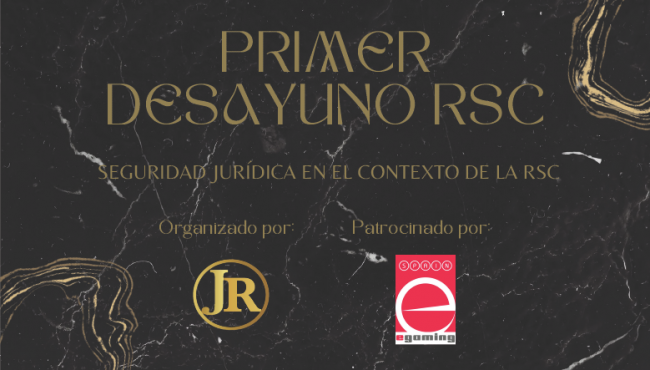 Documento interactivo sobre el Primer Desayuno de los Premios al Juego Responsable, centrado en seguridad jurídica y RSC