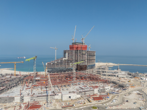 Avances en la construcción del resort Wynn Al Marjan Island, el primer resort integrado en los Emiratos Árabes.
