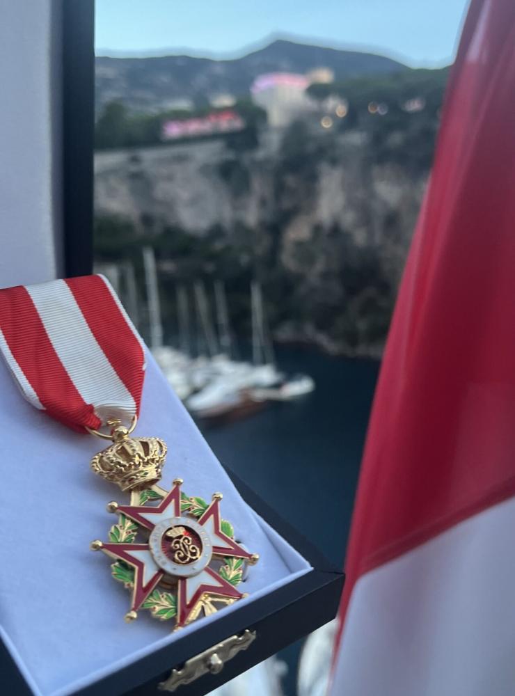 Pascal Camia awarded Knight in the Order of Saint-Charles by Prince Albert II