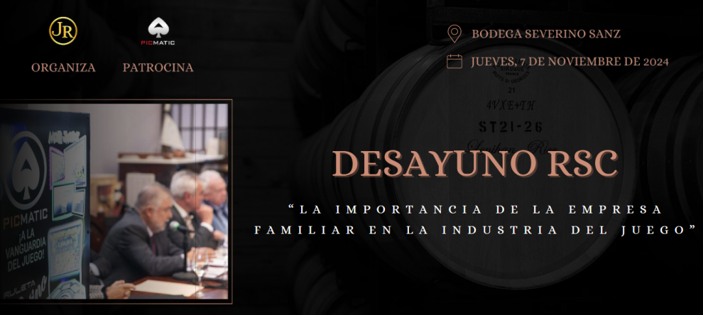 DOCUMENTO INTERACTIVO del Desayuno RSC, con PICMATIC como referente de los valores de la empresa familiar en la industria del juego